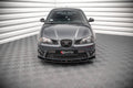 Maxton Design Street+ Spoilerlippe Front Ansatz V.2 passend für Seat Ibiza Cupra Mk3 schwarz Hochglanz