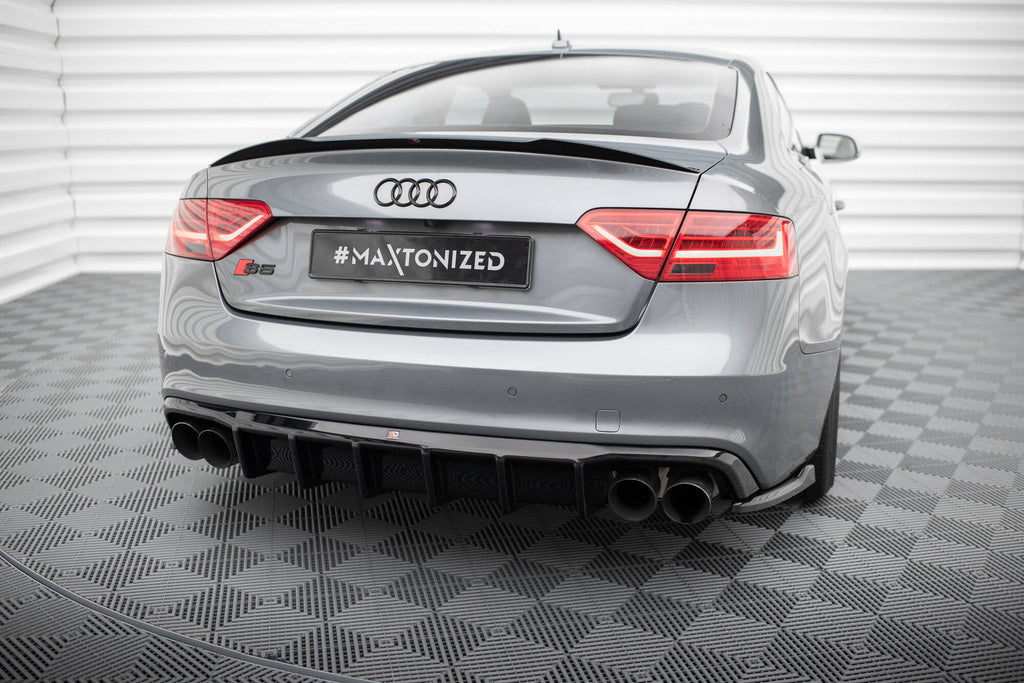 Maxton Design Diffusor Heck Ansatz passend für Audi S5 / A5 S-Line 8T Facelift