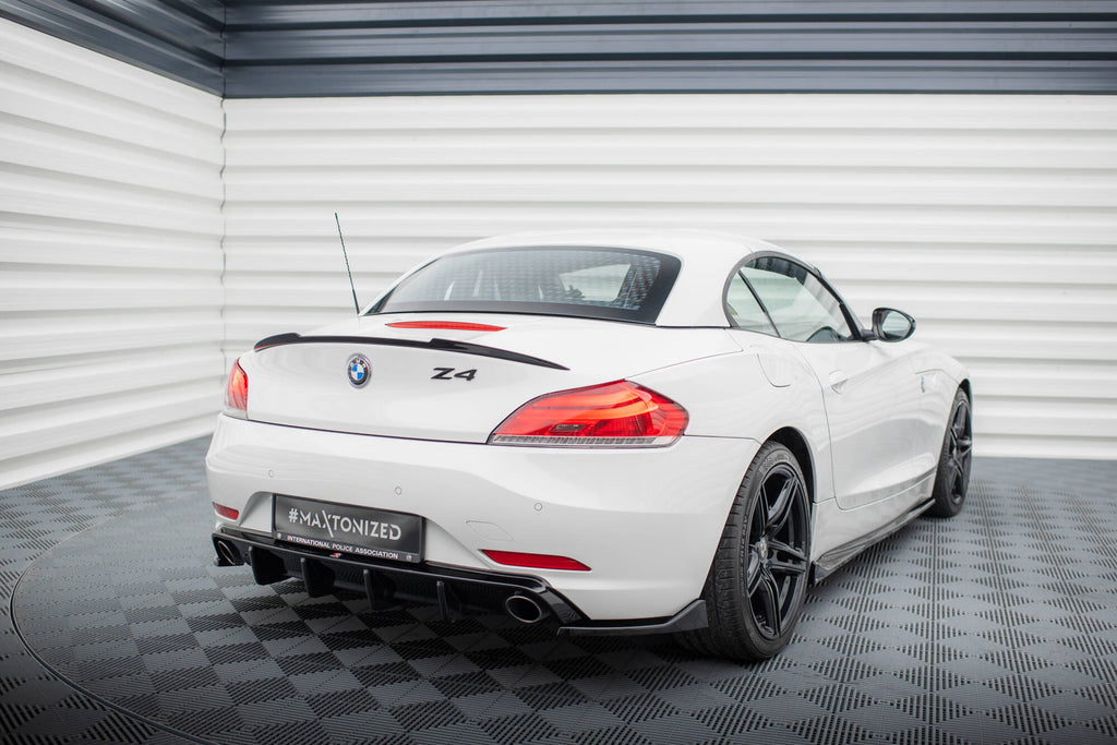 Maxton Design Heck Ansatz Flaps Diffusor passend für BMW Z4 E89 schwarz Hochglanz
