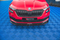 Maxton Design Street+ Spoilerlippe Front Ansatz V.1 passend für Skoda Kamiq Mk1 schwarz Hochglanz
