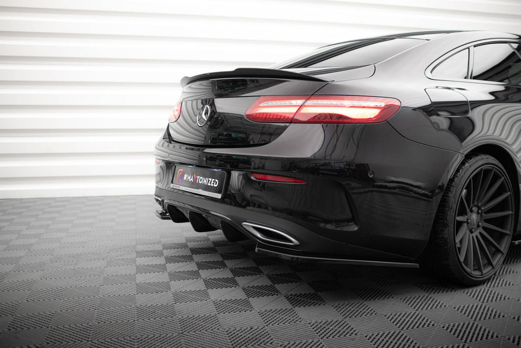 Maxton Design Spoiler CAP passend für Mercedes-Benz E-Klasse W213 Coupe (C238) AMG-Line / 53 AMG schwarz Hochglanz