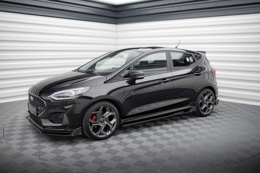 Maxton Design Street+ Seitenschweller Leisten V.2 passend für + Flaps passend für Ford Fiesta ST / ST-Line
