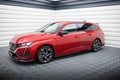 Maxton Design Street+ Seitenschweller Leisten passend für Peugeot 308 SW Mk3 schwarz Hochglanz