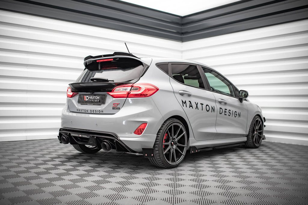 Maxton Design Heckscheiben Spoiler passend für Ford Fiesta Standard/ ST-Line/ ST schwarz Hochglanz