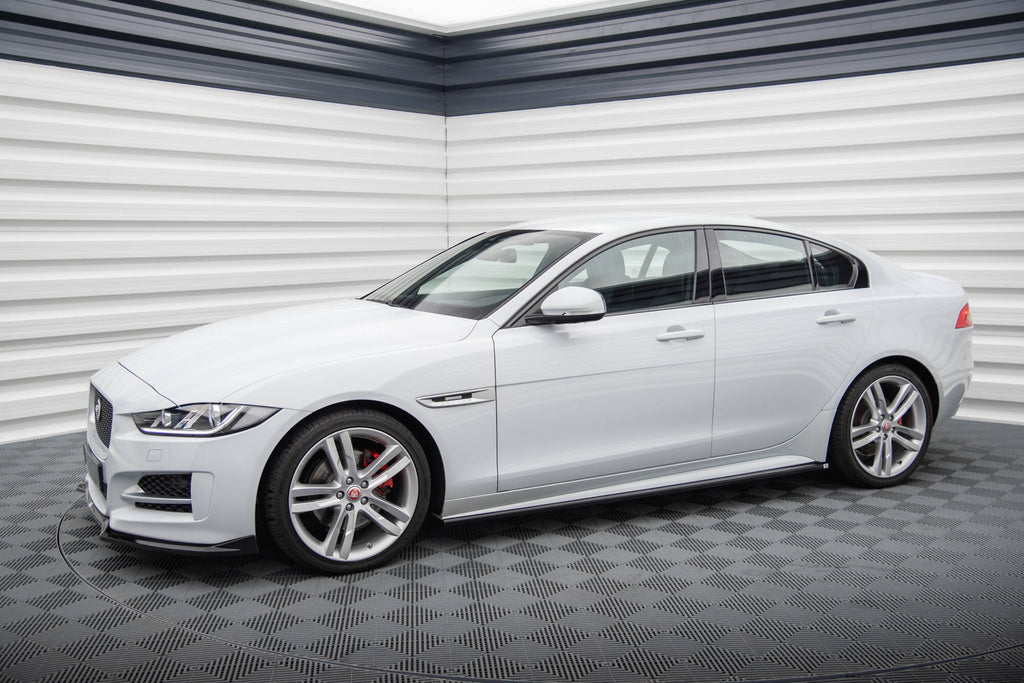 Maxton Design Street+ Seitenschweller Leisten passend für Jaguar XE R-Sport X760 schwarz Hochglanz