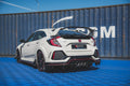 Maxton Design Robuste Racing Diffusor Heck Ansatz passend für Honda Civic Type-R Mk10 / Mk10 Facelift
