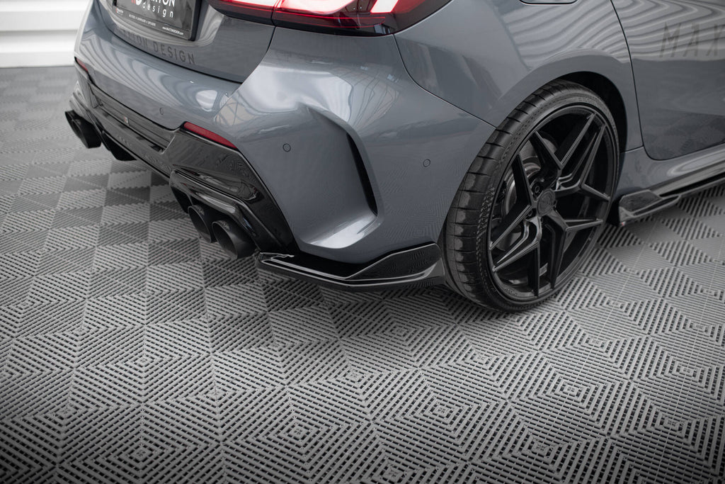 Maxton Design Heck Ansatz Flaps Diffusor V.4 passend für BMW 1er M-Paket / M135i / 128ti F40 schwarz Hochglanz