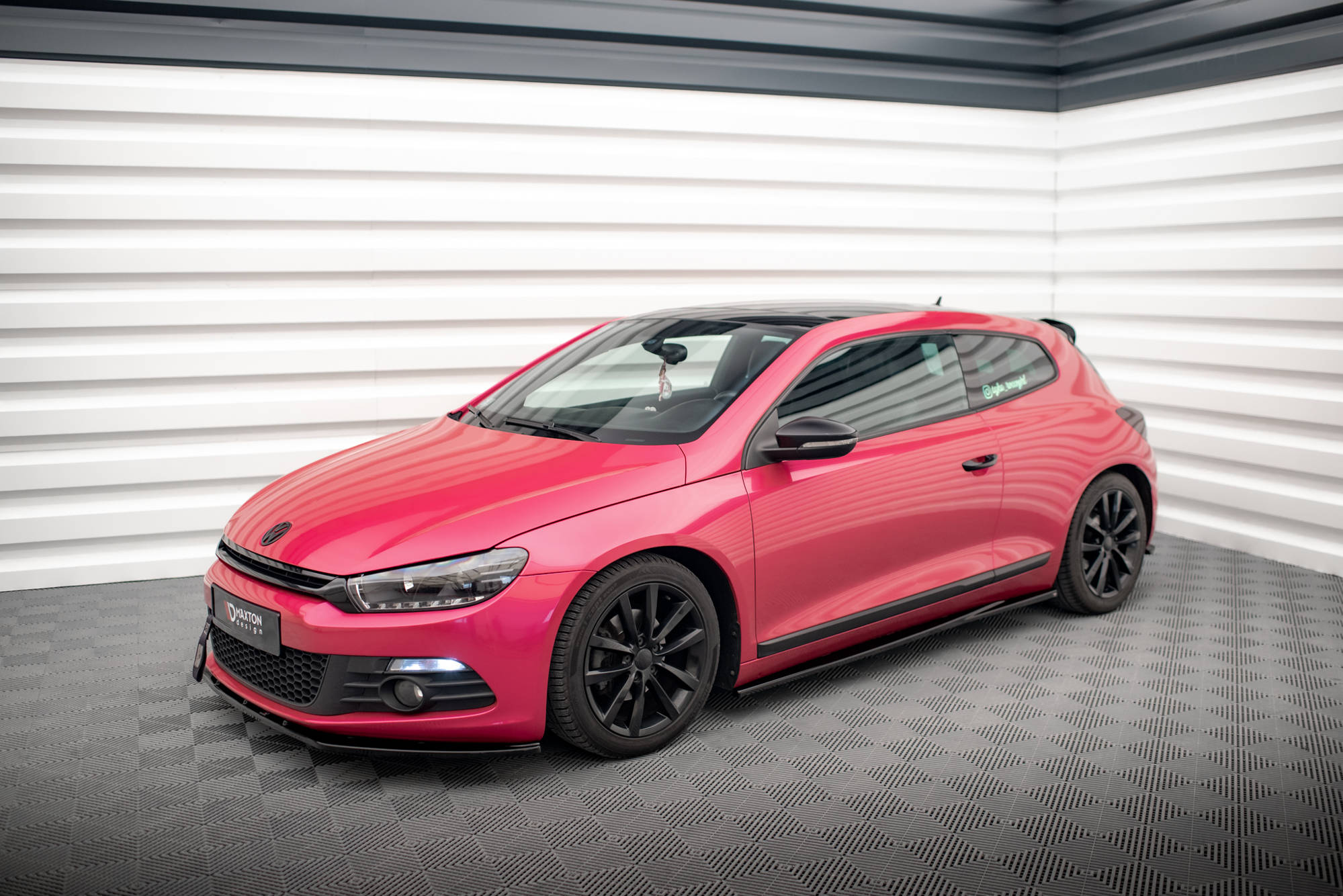 Maxton Design Street+ Seitenschweller Leisten passend für VW Scirocco Mk3 schwarz Hochglanz