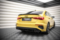 Maxton Design Heck Ansatz Flaps Diffusor passend für Audi S3 Limousine 8Y schwarz Hochglanz
