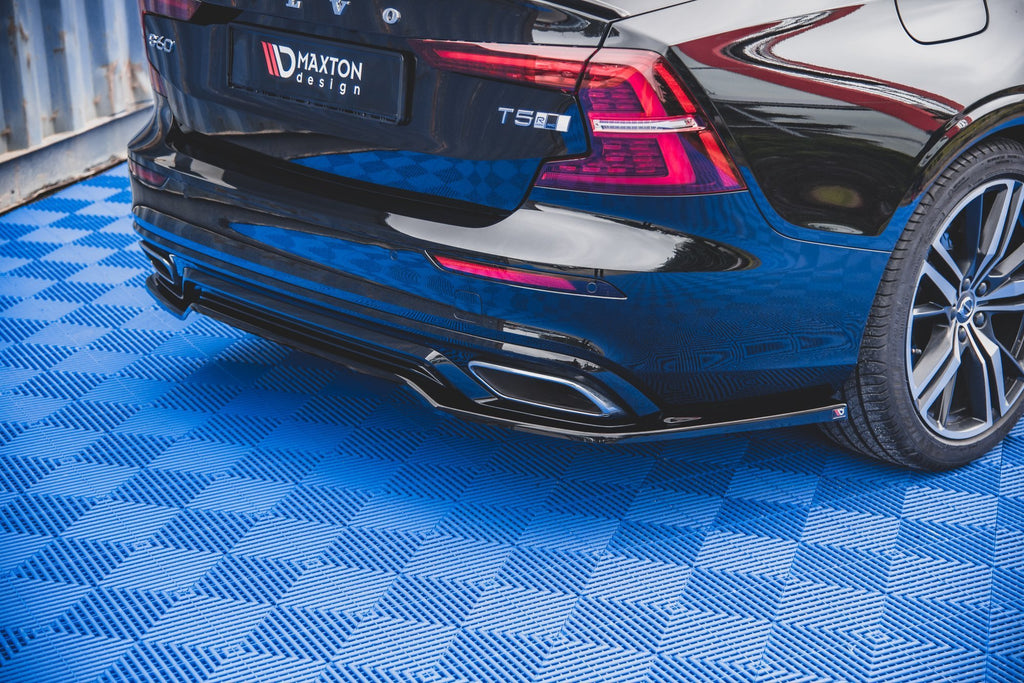 Maxton Design Heckansatz Volvo S60/V60 R-Design Mk3 schwarz Hochglanz für Volvo S60 Mk3