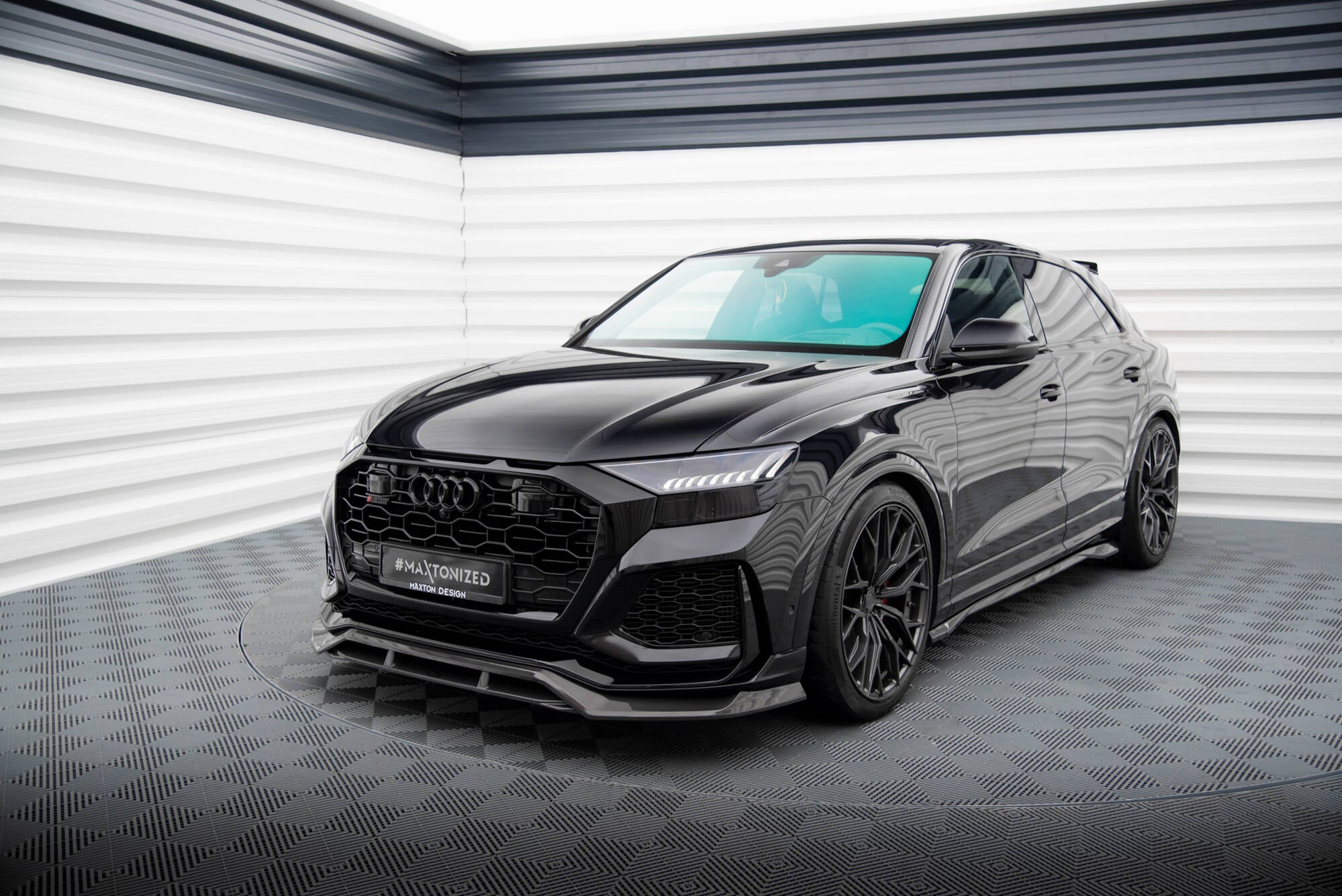 Maxton Design Set of Carbon Splitters Audi RSQ8 Mk1 schwarz matt für Audi