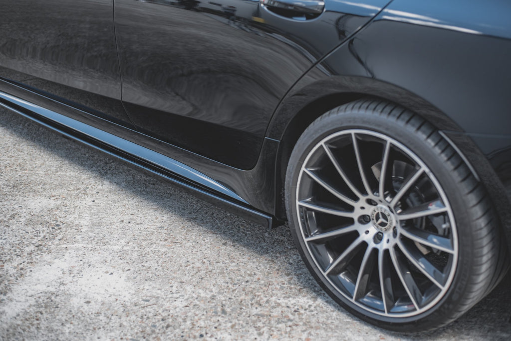 Maxton Design Street+ Seitenschweller Leisten passend für Mercedes-AMG CLS 53 C257 schwarz Hochglanz