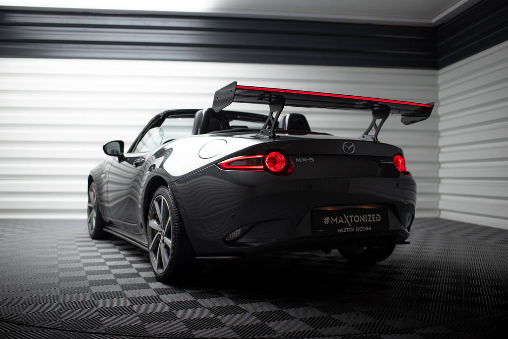 Maxton Design Carbon Spoiler JDM Style + LED Mazda MX-5 ND (Mk4) für Mazda MX-5 Mk4 (ND)