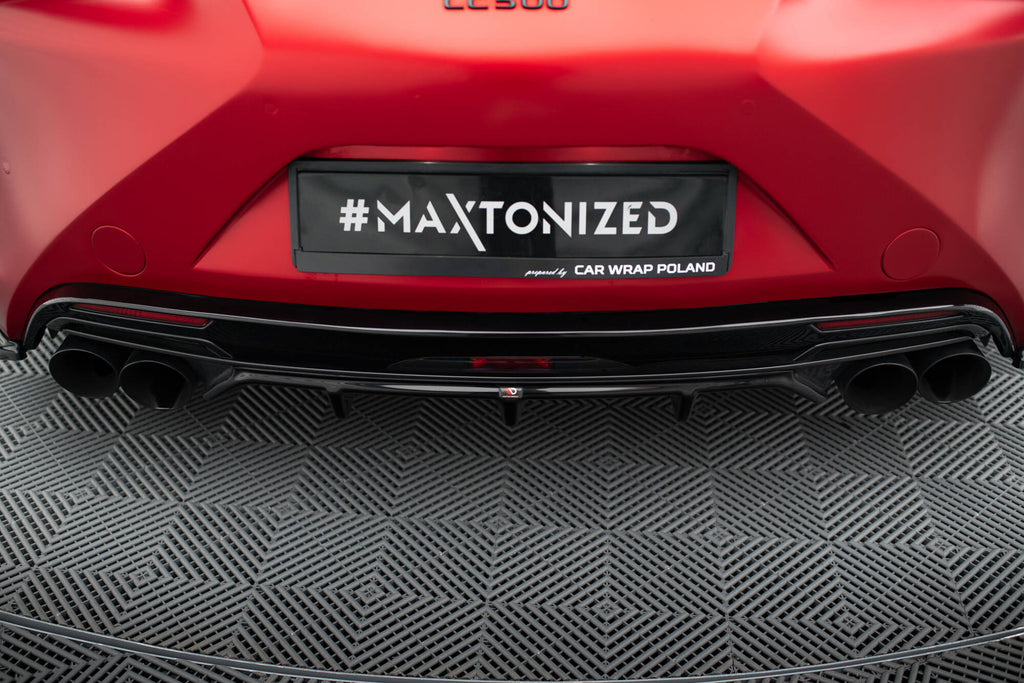 Maxton Design Diffusor Heck Ansatz passend für Lexus LC 500 schwarz Hochglanz