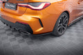 Maxton Design Heck Ansatz Flaps Diffusor V.1 passend für BMW 4er M440i G22 / G23 / G22 Facelift / G23 Facelift schwarz Hochglanz