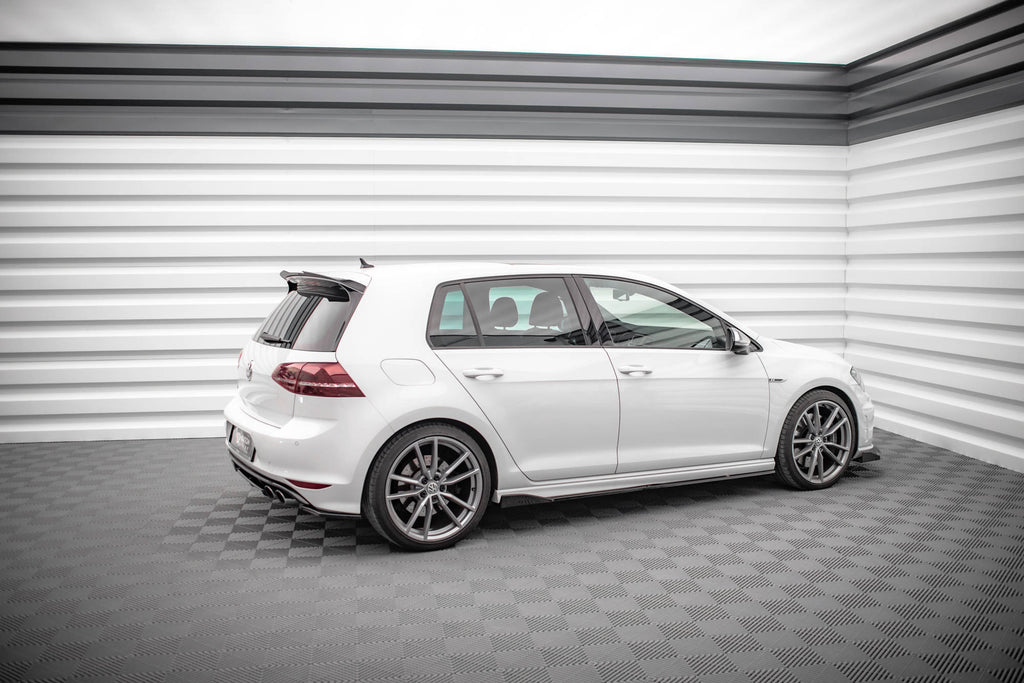 Maxton Design Street+ Seitenschweller Leisten V.2 passend für VW Golf R / R-Line Mk7 schwarz Hochglanz