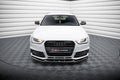 Maxton Design Street+ Spoilerlippe Front Ansatz V.1 passend für Audi A4 Competition B8 Facelift schwarz Hochglanz