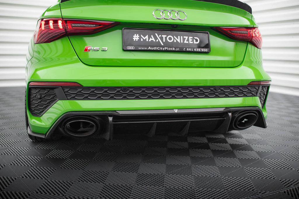 Maxton Design Prepreg Carbon Fiber Diffusor Heck Ansatz passend für Audi RS3 8Y