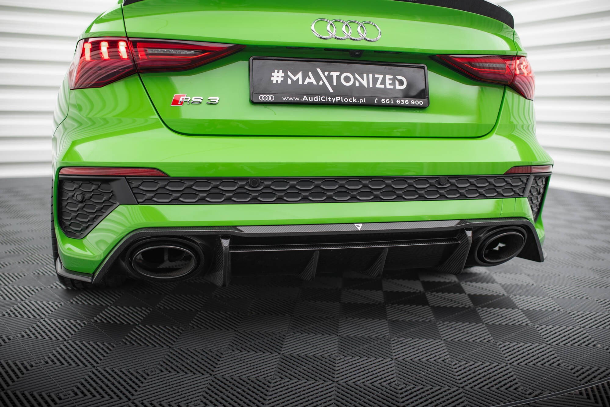 Maxton Design Prepreg Carbon Fiber Diffusor Heck Ansatz passend für Audi RS3 8Y