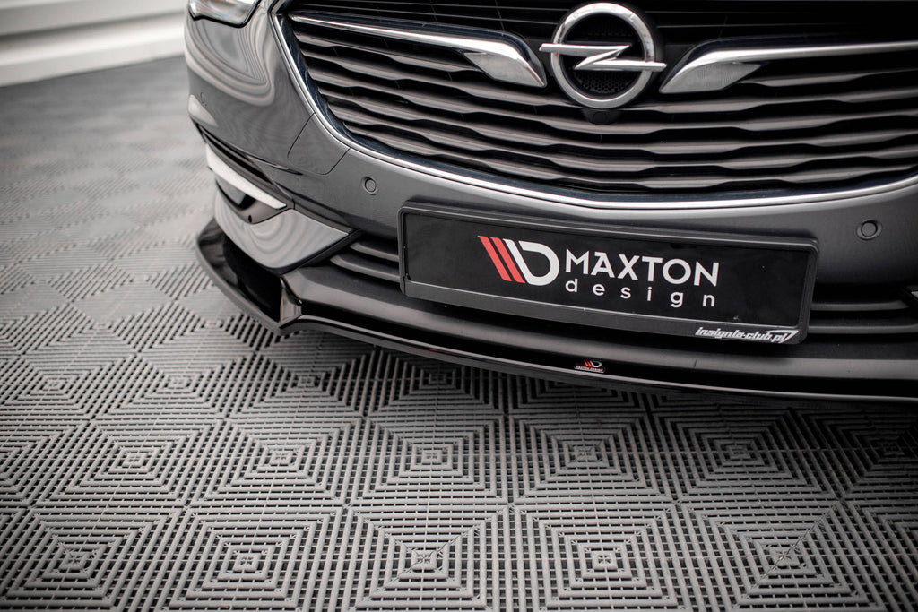 Maxton Design Street+ Spoilerlippe Front Ansatz V.3 passend für Opel Insignia Mk2 schwarz Hochglanz