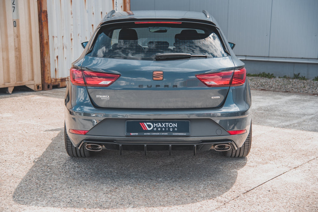 Maxton Design Diffusor Heck Ansatz V.2 passend für Seat Leon Cupra ST Mk3 FL