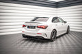 Maxton Design Street+ Mittlerer Diffusor RACE passend für V.1 Mercedes A 35 AMG Limousine V177 schwarz Hochglanz