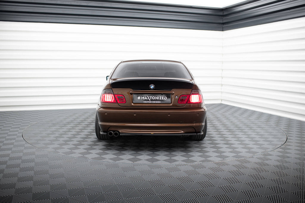 Maxton Design Heckansatz BMW 3er E46 M Paket COUPE DTM LOOK schwarz Hochglanz für BMW 3er E46