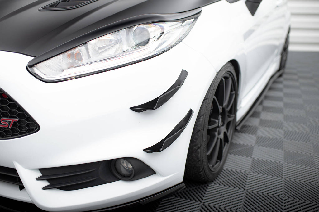 Maxton Design Stoßstangen Flaps Wings vorne Canards passend für Ford Fiesta 7 ST Facelift