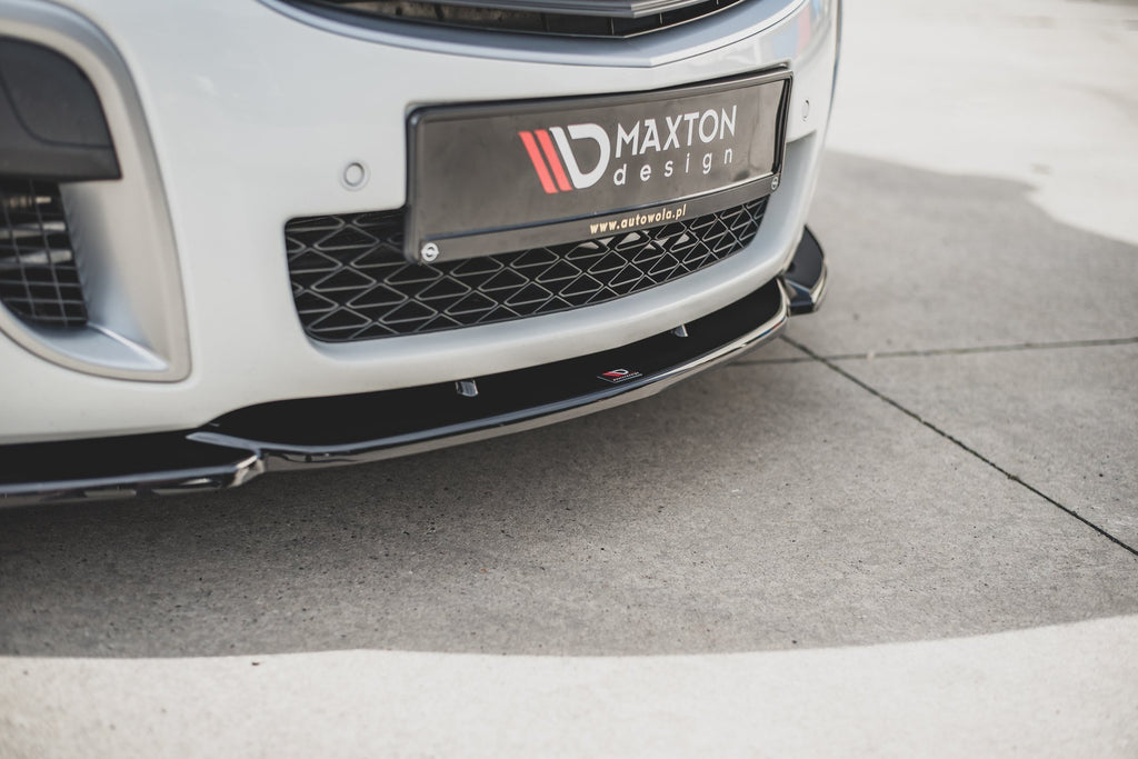 Maxton Design Street+ Spoilerlippe Front Ansatz V.2 passend für Opel Insignia Mk. 1 OPC Facelift schwarz Hochglanz