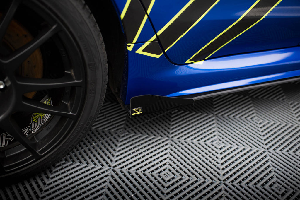 Maxton Design Seitenschweller Flaps passend für Subaru WRX STI Mk1 schwarz Hochglanz