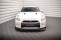 Maxton Design Street+ Spoilerlippe Front Ansatz + Flaps passend für Nissan GTR R35 Facelift