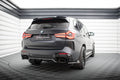 Maxton Design Street+ Mittlerer Diffusor RACE passend für BMW X3 M-Paket G01 Facelift schwarz Hochglanz
