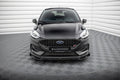 Maxton Design Street+ Spoilerlippe Front Ansatz V.4 passend für Ford Fiesta ST / ST-line Mk8 Facelift schwarz Hochglanz