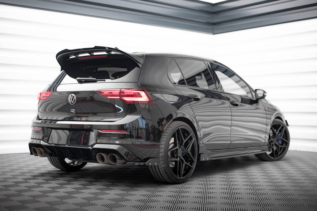 Maxton Design Heck Ansatz Flaps Diffusor V.5 + Flaps passend für VW Golf R Hatchback Mk8 Facelift