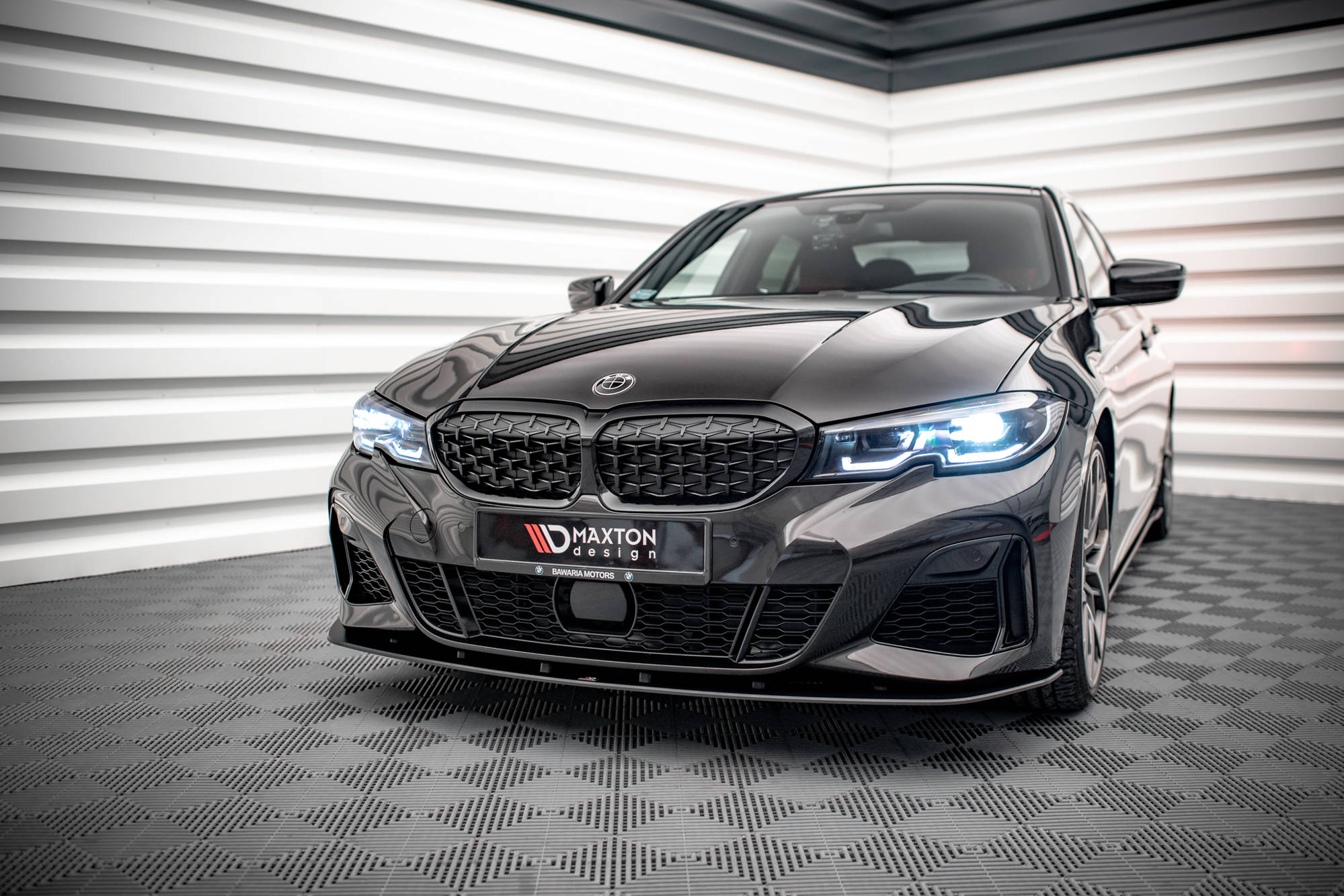 Maxton Design Street Pro Street+ Spoilerlippe Front Ansatz passend für BMW 3er M-Paket G20 / G21