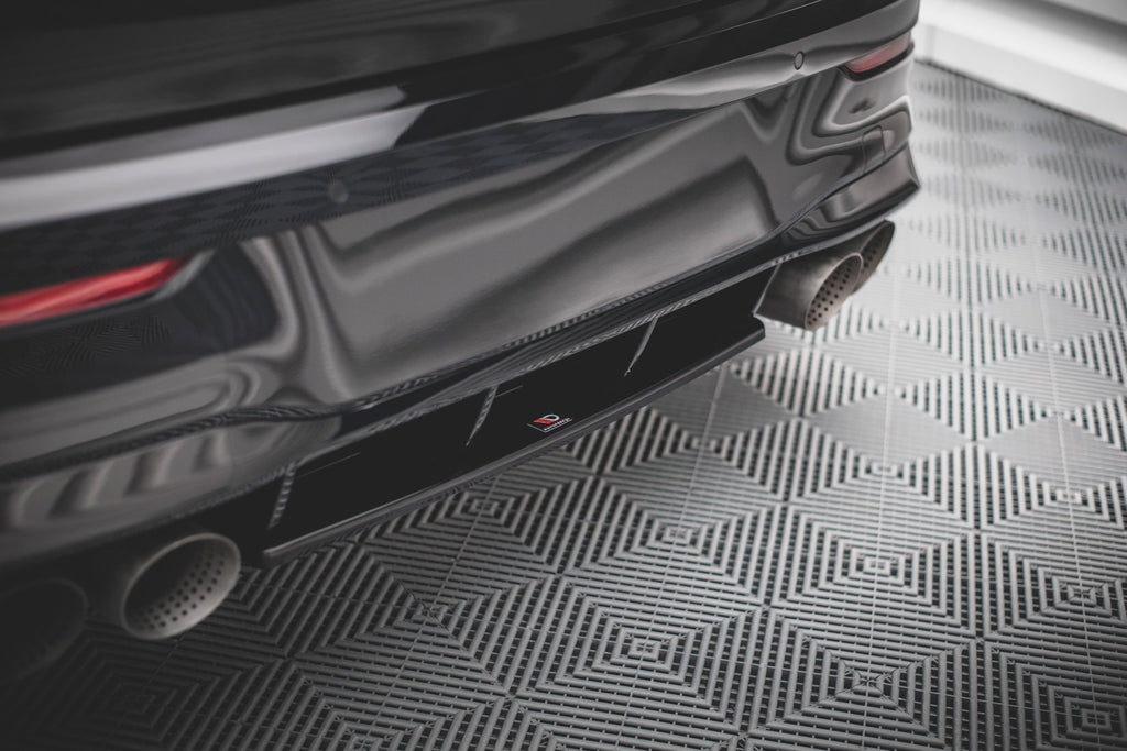 Maxton Design Heckansatz VW Golf R Hatchback Mk8 / Mk8 Facelift schwarz Hochglanz für Volkswagen Golf Mk8 Facelift