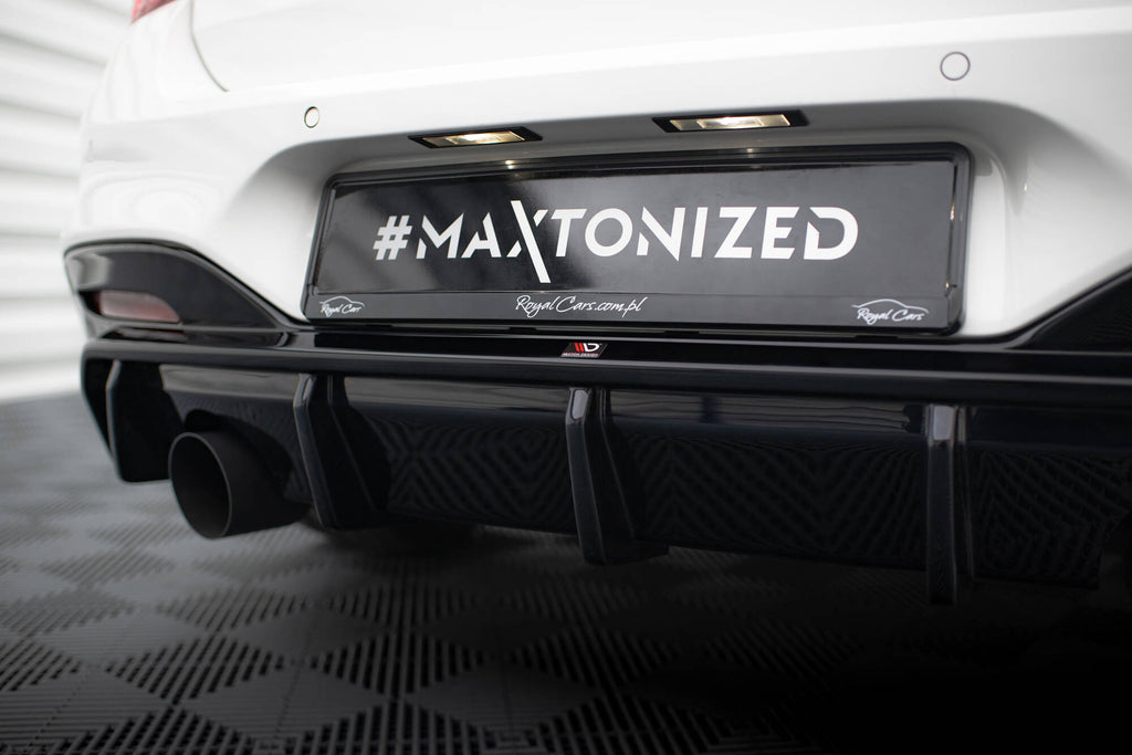 Maxton Design Diffusor Heck Ansatz V.3 passend für BMW 1er M-Paket F20 Facelift (Einzelauspuff li.)