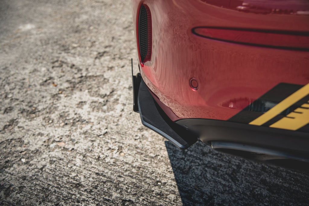 Maxton Design Street Pro Heck Ansatz Flaps Diffusor + Flaps passend für Mercedes-AMG C43 Coupe C205 schwarz Hochglanz