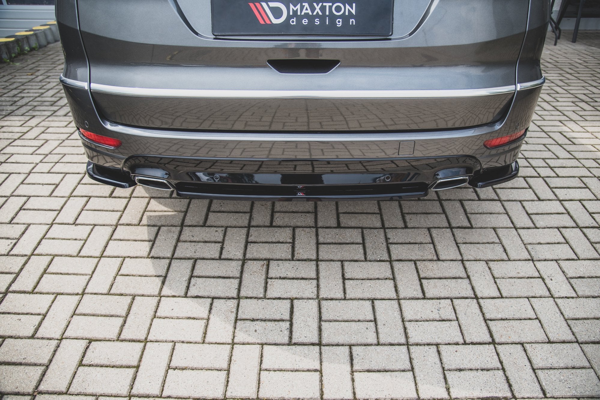 Maxton Design Heckansatz Ford S-Max Vignale Mk2 Facelift schwarz Hochglanz für Ford S-Max Mk2
