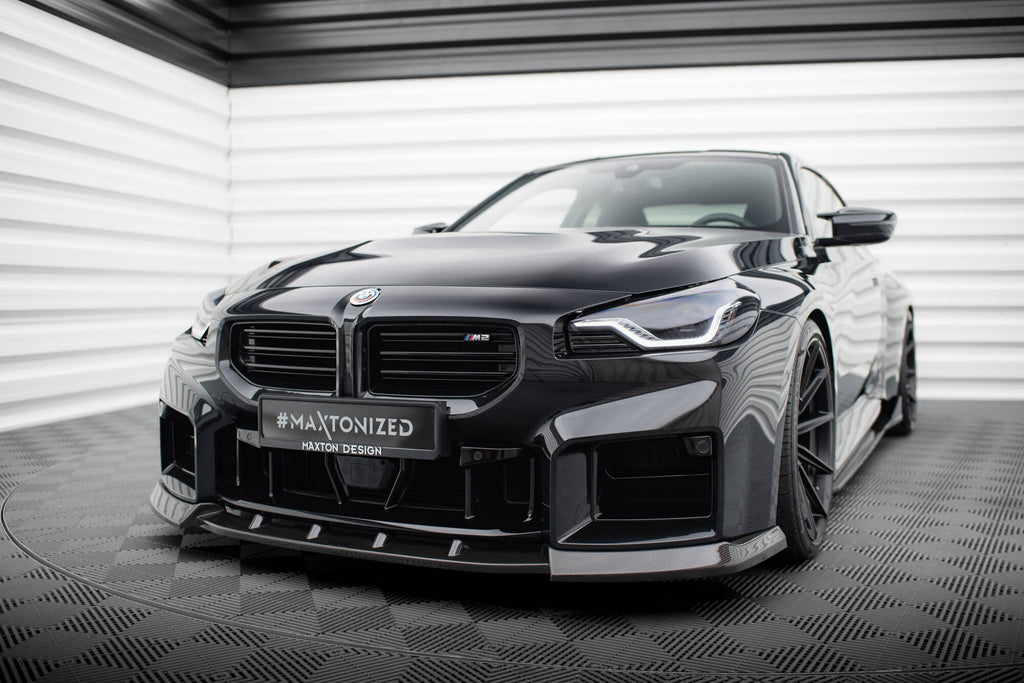 Maxton Design Prepreg Carbon Fiber Street+ Spoilerlippe Front Ansatz V.2 passend für BMW M2 G87