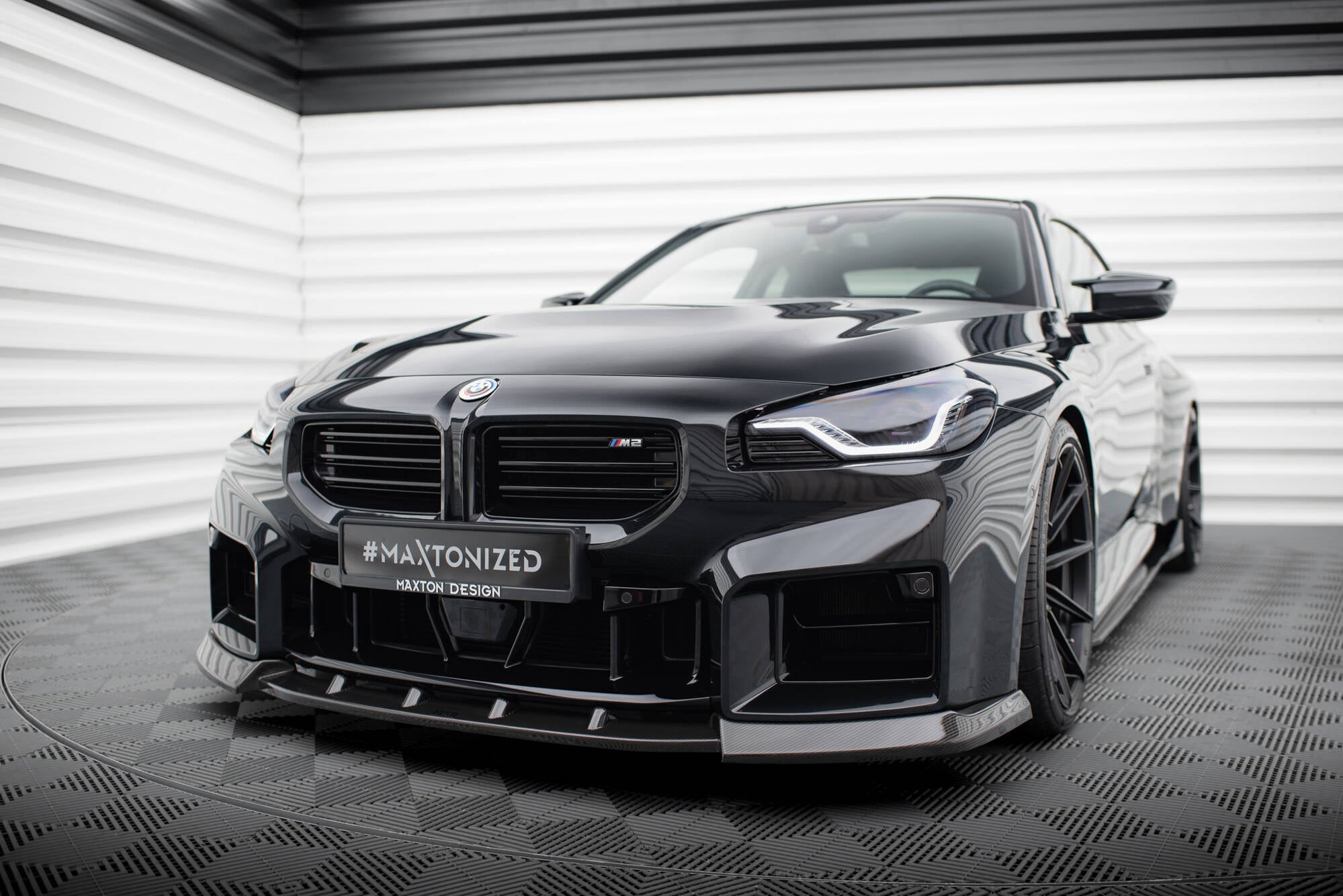 Maxton Design Prepreg Carbon Fiber Street+ Spoilerlippe Front Ansatz V.2 passend für BMW M2 G87