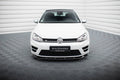 Maxton Design Street+ Spoilerlippe Front Ansatz V.6 passend für VW Golf R / R-Line Mk7 schwarz Hochglanz