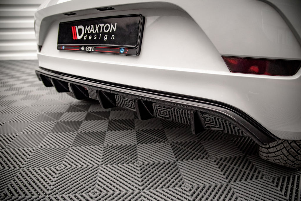 Maxton Design Diffusor Heck Ansatz passend für VW Up GTI schwarz Hochglanz