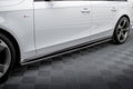 Maxton Design Street+ Seitenschweller Leisten passend für V.3 passend für Audi A4 / A4 S-Line / S4 B8 schwarz Hochglanz