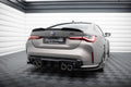Maxton Design Heck Ansatz Flaps Diffusor V.5 passend für (Für heckansatz v.1) BMW M4 G82 / G82 Facelift schwarz Hochglanz