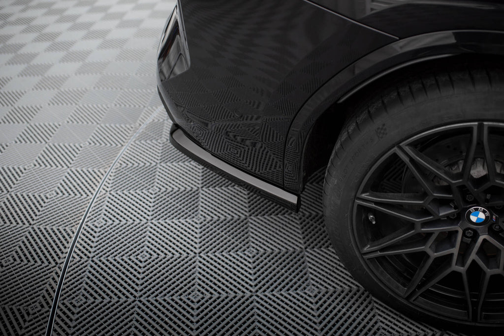 Maxton Design Heck Ansatz Flaps Diffusor V.2 passend für BMW X3 M F97 / F97 Facelift schwarz Hochglanz