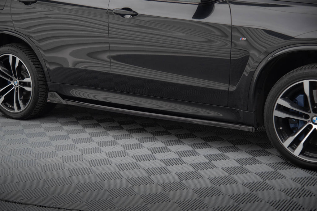 Maxton Design Street+ Seitenschweller Leisten V.2 passend für BMW X5 M-Paket F15 schwarz Hochglanz