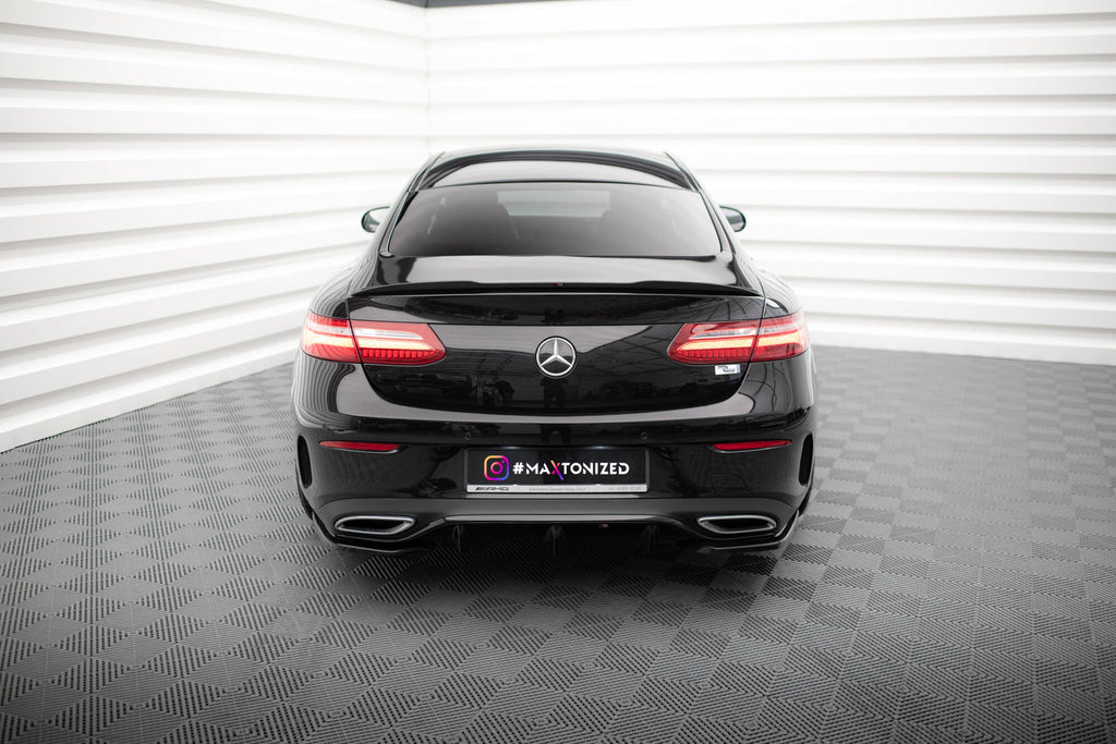 Maxton Design Spoiler CAP passend für Mercedes-Benz E-Klasse W213 Coupe (C238) AMG-Line / 53 AMG schwarz Hochglanz
