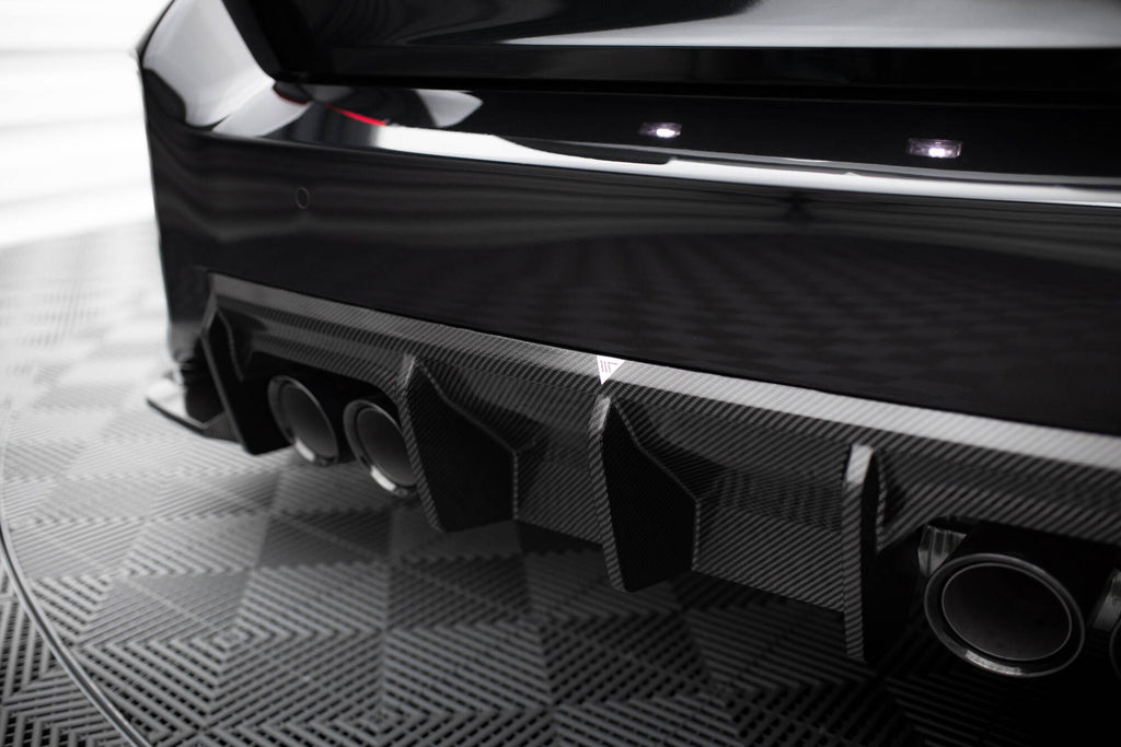 Maxton Design Prepreg Carbon Fiber Diffusor Heck Ansatz passend für BMW M2 G87