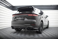 Maxton Design Street+ Mittlerer Diffusor RACE passend für Porsche Cayenne Sport Design SUV / Coupe Mk3 schwarz Hochglanz